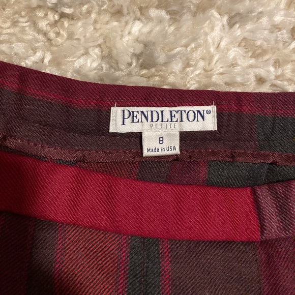 NWT Pendleton plaid pleated skirt - Picture 6 of 8